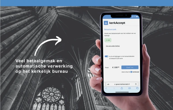 KerkAccept: een nieuwe betaalmethode voor onze gemeente